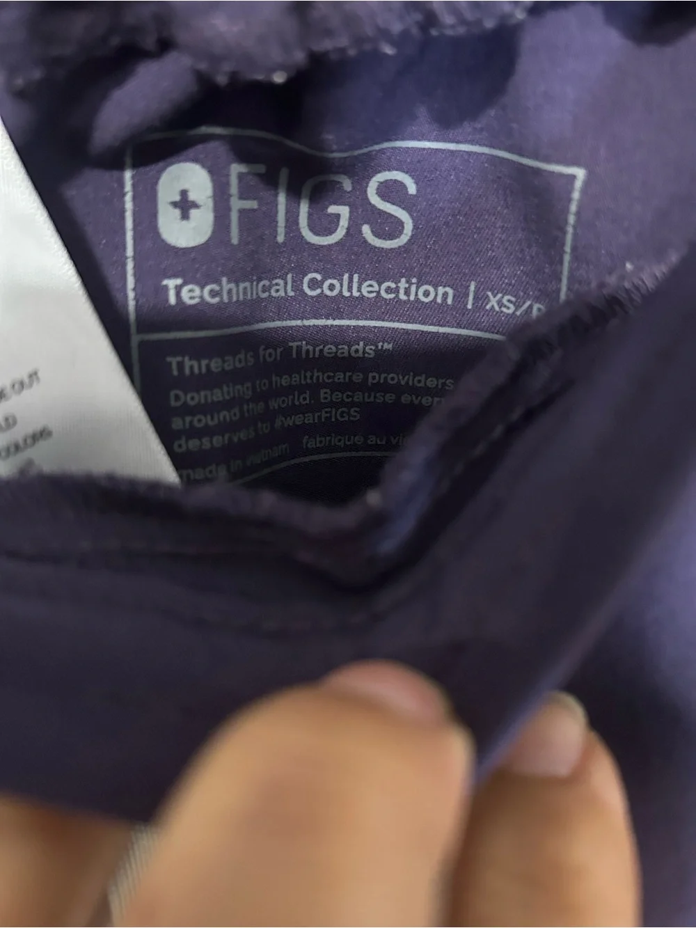 Figs men’s Deep Purple Cargo Joggers with Light Drawstring